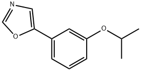 5-(3-Isopropoxyphenyl)oxazole 结构式