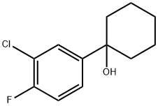 1-(3-chloro-4-fluorophenyl)cyclohexanol 结构式