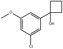 1-(3-氯-5-甲氧基苯氧基)环丁醇 结构式