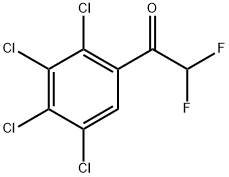 2,2-difluoro-1-(2,3,4,5-tetrachlorophenyl)ethanone 结构式