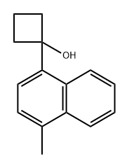 1-(4-methylnaphthalen-1-yl)cyclobutanol 结构式