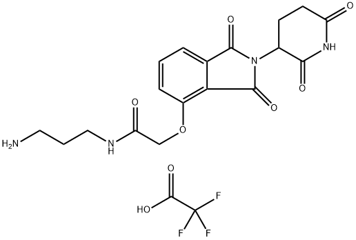 Thalidomide-O-amido-C3-NH2 (TFA) 结构式