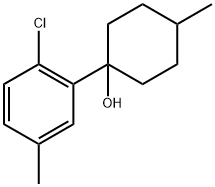 1-(2-chloro-5-methylphenyl)-4-methylcyclohexanol 结构式