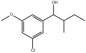 3-Chloro-5-methoxy-α-(1-methylpropyl)benzenemethanol 结构式