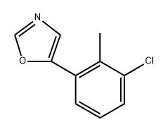 5-(3-Chloro-2-methylphenyl)oxazole 结构式