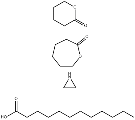 Dodecanoic acid, polymer with aziridine, 2-oxepanone and tetrahydro-2H-pyran-2-one 结构式