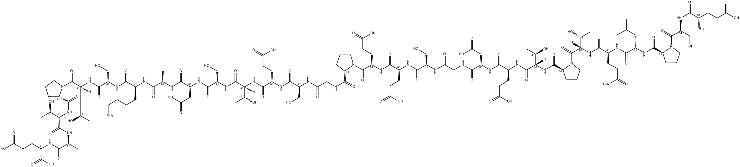 TAU PEPTIDE (45-73) (EXON 2/INSERT 1 DOMAIN) 结构式