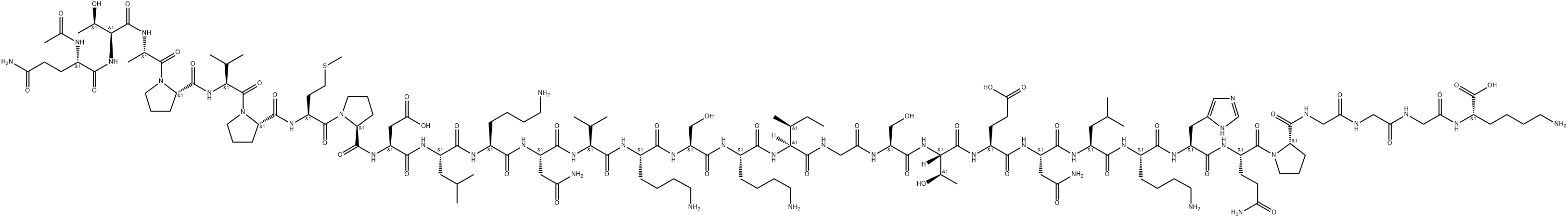 ACETYL-TAU PEPTIDE (244-274) (REPEAT 1 DOMAIN) 结构式