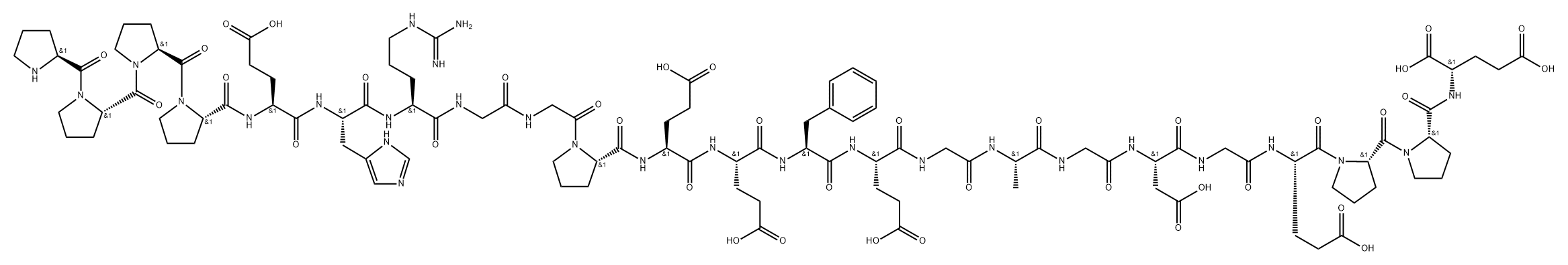HHV-2 ENVELOPE GLYCOPROTEIN G (552-574) 结构式