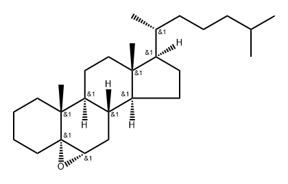 5,6α-Epoxy-5α-cholestane 结构式