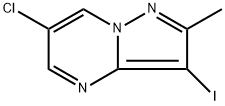 6-chloro-3-iodo-2-methylpyrazolo[1,5-a]pyrimidine 结构式