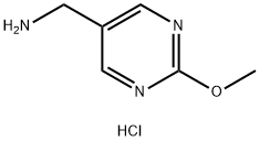 2-甲氧基嘧啶-5-甲胺盐酸盐 结构式