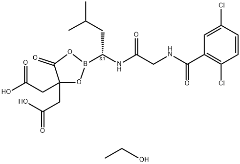 化合物 IXAZOMIB CITRATE ETOH 结构式