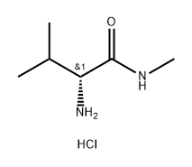 (R)-2-氨基-N,3-二甲基丁酰胺盐酸盐 结构式