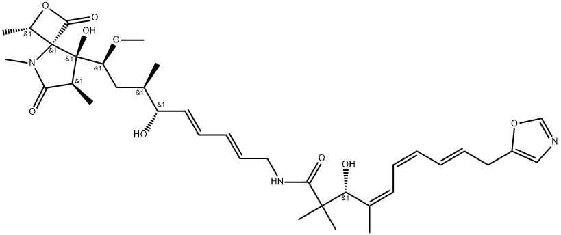 16-methyloxazolomycin 结构式