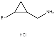 (2-bromo-1-methylcyclopropyl)methanamine hydrochloride 结构式