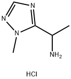 1-(1-Methyl-1H-1,2,4-triazol-5-yl)ethanaminedihydrochloride 结构式