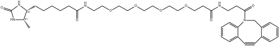 Desthiobiotin-PEG4-DBCO 结构式
