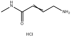 (2E)-4-氨基-N-甲基丁-2-烯酰胺盐酸盐 结构式