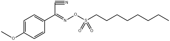 Benzeneacetonitrille,4-methoxy-a-
[[(octylsulfonyl)oxy]imino,(aZ) 结构式