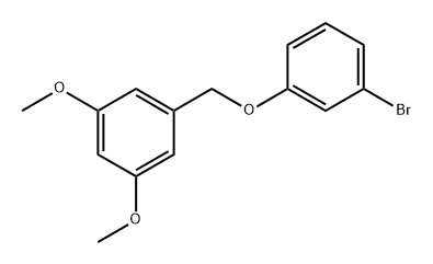 5-[(3-Bromophenoxy)methyl]-1,3-dimethoxybenzene 结构式