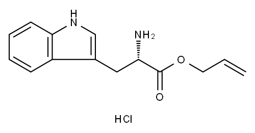 L-色氨酸烯丙酯盐酸盐 结构式