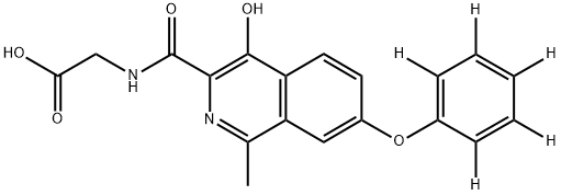 罗沙司他-D5 结构式