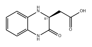 (S)-2-(3-氧代-1,2,3,4-四氢喹喔啉-2-基)乙酸 结构式