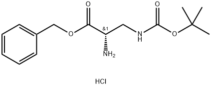 H-DAP(BOC)-OBZL.HCL 结构式