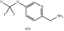 5-(三氟甲氧基)吡啶-2-甲胺盐酸盐 结构式