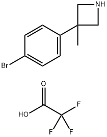 3-(4-BROMOPHENYL)-3-METHYLAZETIDINE, TRIFLUOROACETIC ACID 结构式
