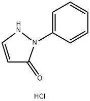 2-苯基-1,2-二氢-3H-吡唑-3-酮盐酸盐 结构式