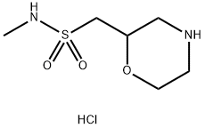 N-methyl-1-(morpholin-2-yl)methanesulfonamide hydrochloride 结构式