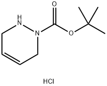 3,6-二氢哒嗪-1(2H)-甲酸叔丁酯盐酸盐 结构式