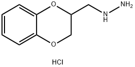 (2,3-二氢-1,4-苯并二噁己环-2-基)甲基]肼二盐酸 结构式