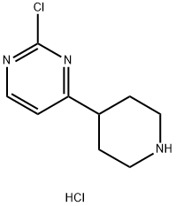 2-chloro-4-(piperidin-4-yl)pyrimidine dihydrochloride 结构式