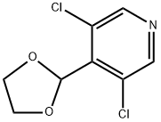 3,5-dichloro-4-(1,3-dioxolan-2-yl)pyridine 结构式