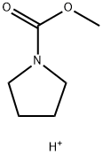 1-Pyrrolidinecarboxylic acid, methyl ester, conjugate monoacid (9CI) 结构式