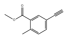 5-乙炔基-2-甲基苯甲酸甲酯 结构式