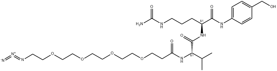 Azido-PEG4-Val-Cit-PAB-OH 结构式