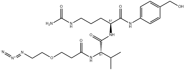 Azido-PEG1-Val-Cit-PAB-OH 结构式