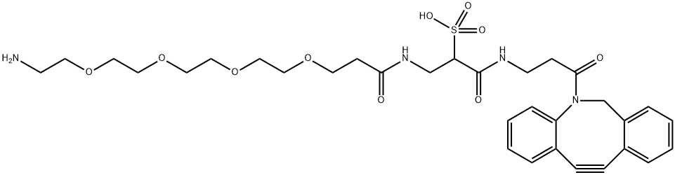 Sulfo DBCO-PEG4-amine 结构式