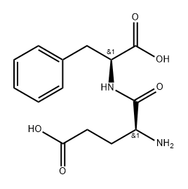 L-Phenylalanine, L-α-glutamyl- 结构式