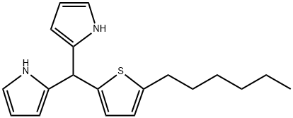 2,2'-((5-hexylthiophen-2-yl)methylene)bis(1H-pyrrole) 结构式