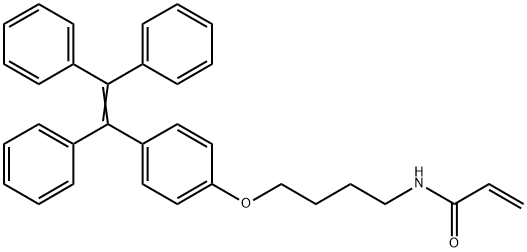 N-(4-(4-(1,2,2-三苯基乙烯基)苯氧基)丁基)丙烯酰胺 结构式