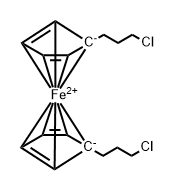 FERROCENE, 1,1'-BIS(3-CHLOROPROPYL)- 结构式