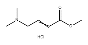 2-Butenoic acid, 4-(dimethylamino)-, methyl ester, hydrochloride (1:1) 结构式