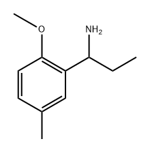 1-(2-methoxy-5-methylphenyl)propan-1-amine 结构式