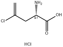 (S)-2-氨基-4-氯戊-4-烯酸盐酸盐 结构式