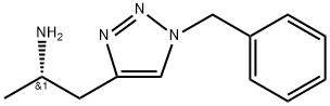 (S)-1-(1-苄基-1H-1,2,3-三唑-4-基)丙-2-胺 结构式